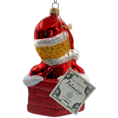 Kurt S Adler Polonaise Big Bird Santa Sesame Street Chimney Christmas Ornament4