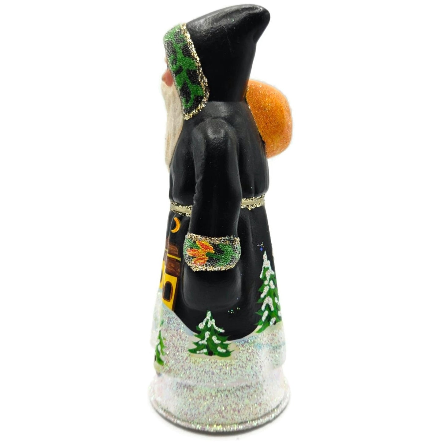 Ino Schaller Russian Fable Orange Black Paper Mache Candy Container Limited CATZ