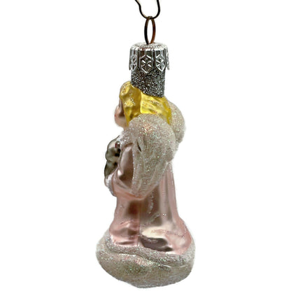 Patricia Breen Quartet of Angels Pastel Kitten Pearl Pink Christmas Ornament