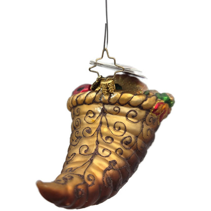 Christopher Radko Bountiful Harvest Cornucopia Thanksgiving Christmas Ornament