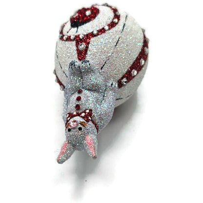 Patricia Breen Sitting Pretty Ladybugs White Red Clip On Easter Holiday Ornament