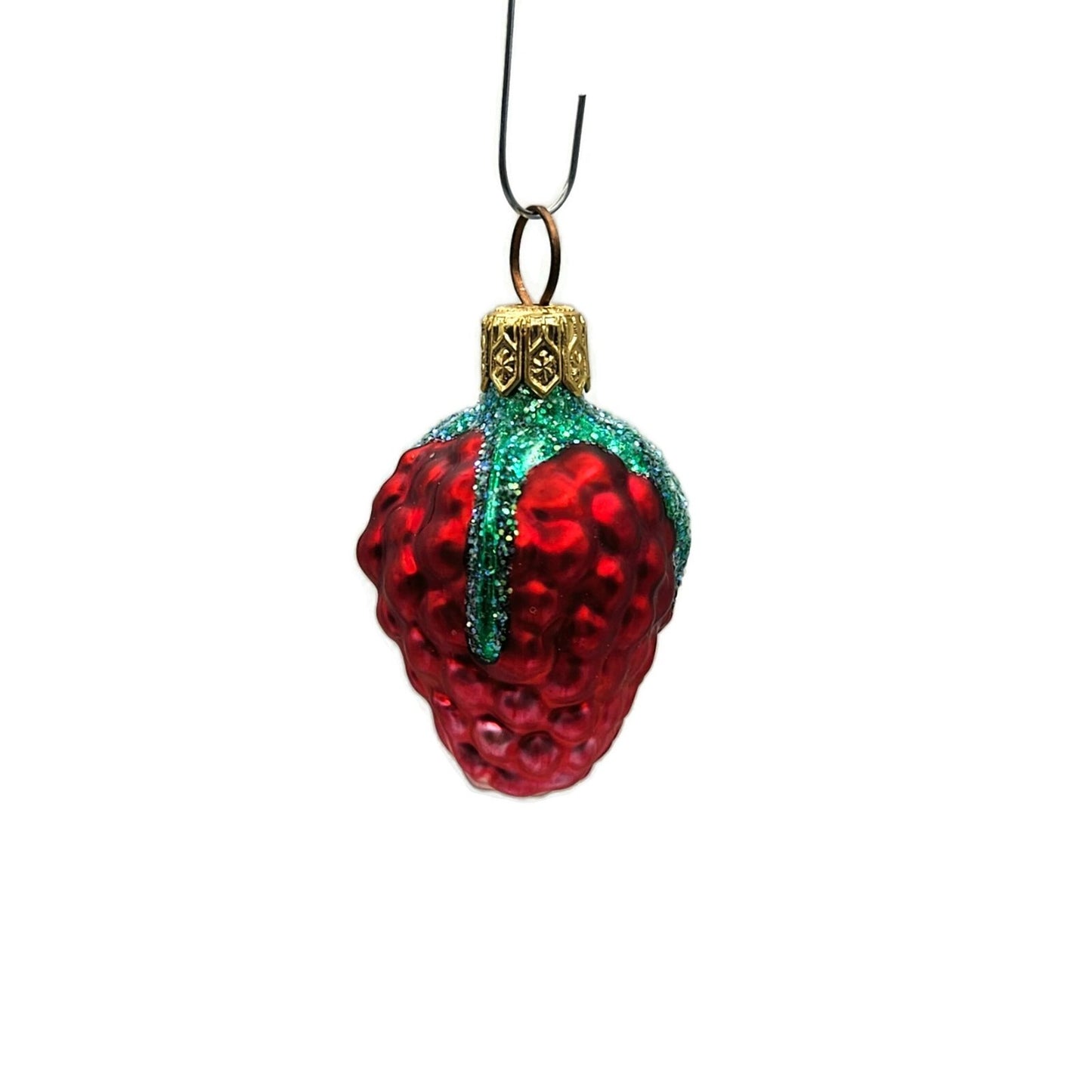 Patricia Breen Frosted Raspberry Red Fruit Summer Berries Christmas Ornament