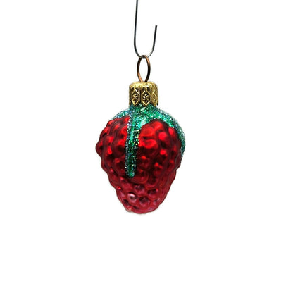 Patricia Breen Frosted Raspberry Red Fruit Summer Berries Christmas Ornament