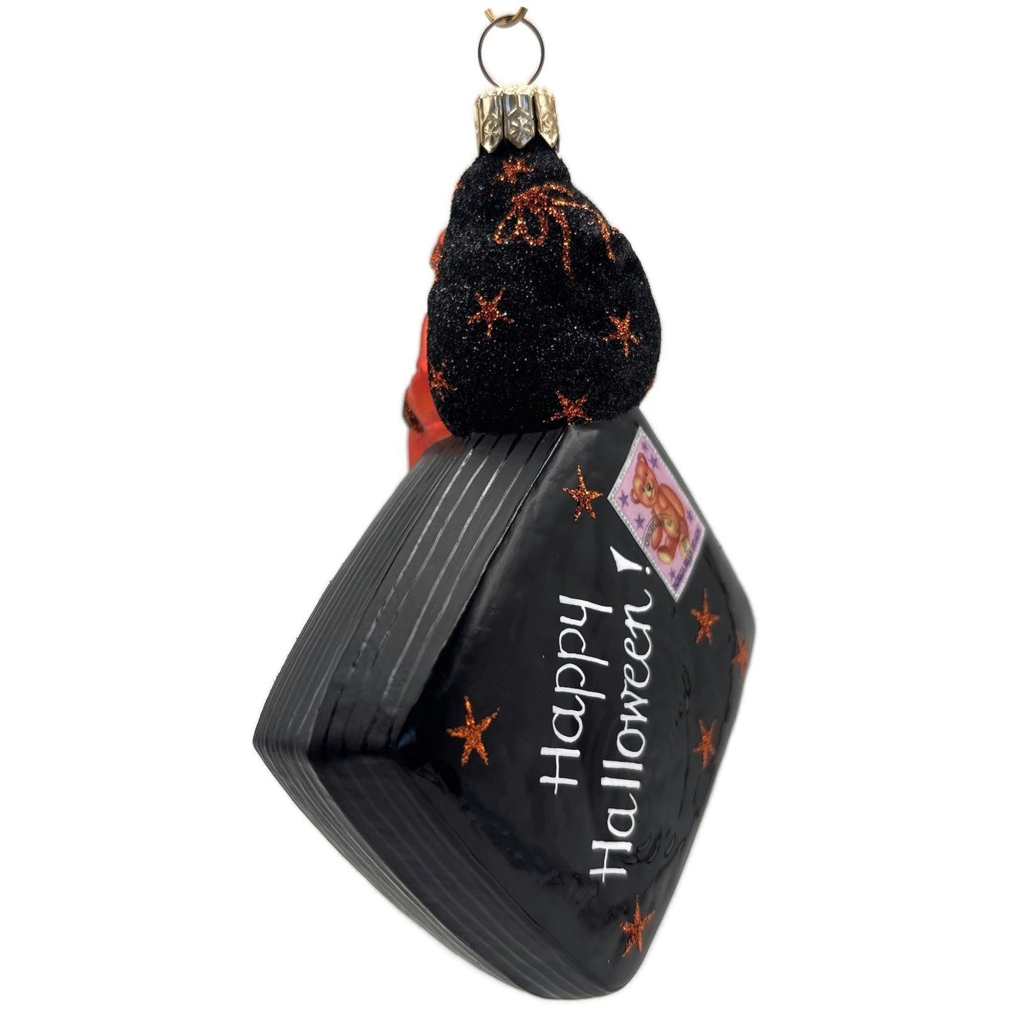 Patricia Breen Postcards From Portland Happy Halloween Stars Black Ornament CATZ