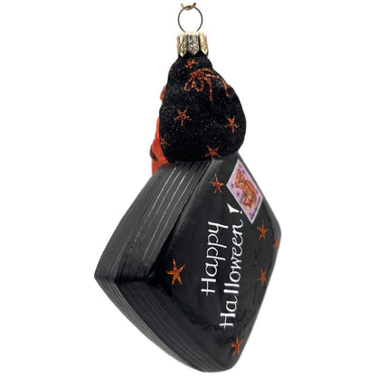 Patricia Breen Postcards From Portland Happy Halloween Stars Black Ornament CATZ