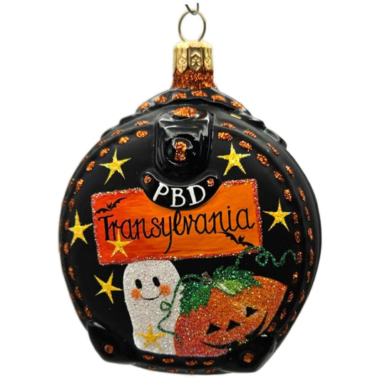 Patricia Breen Journey With Me Black Pumpkin Stars Halloween Christmas Ornament