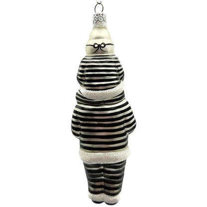 Patricia Breen Carry Me Santa Bank Robbers The Christmas Gang Striped Ornament