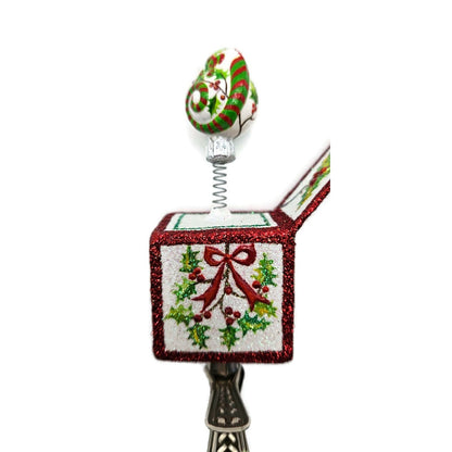 Patricia Breen Pop Goes the Chameleon Holly Clip On Christmas Tree Ornament 2782
