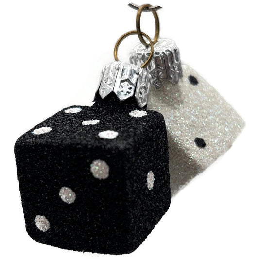 Patricia Breen Dice Black White 2 Part Gift Christmas at the Zoo Tree Ornament