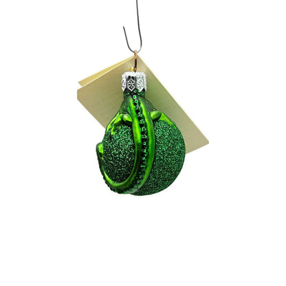 Patricia Breen Miniature Chameleon Green Glittered Christmas Tree Ornament