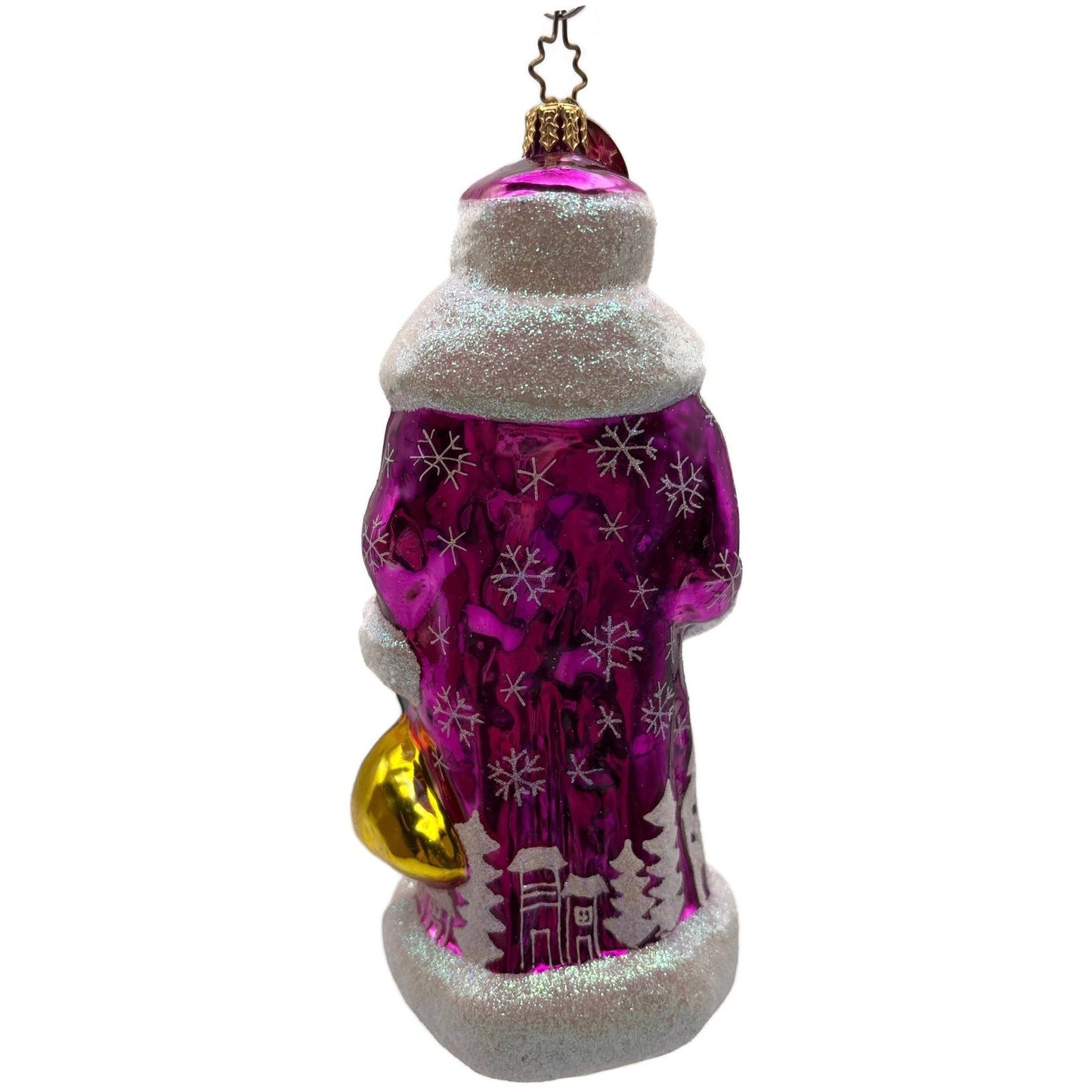 Christopher Radko Siberian Snow Nick Pine Creek Pink Christmas Ornament 3010336