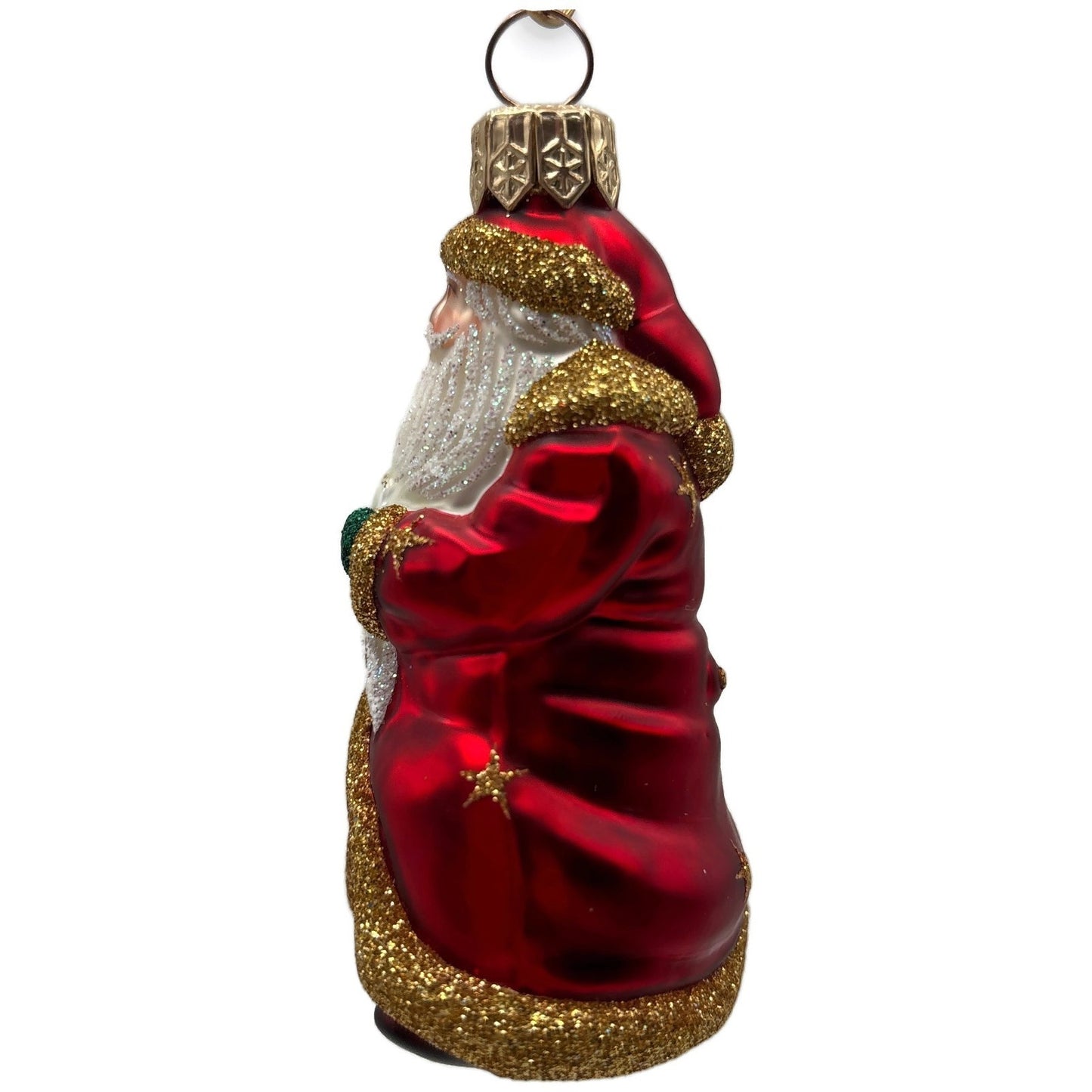 Patricia Breen Miniature Through The Rain And Snow Gold Stars Christmas Ornament