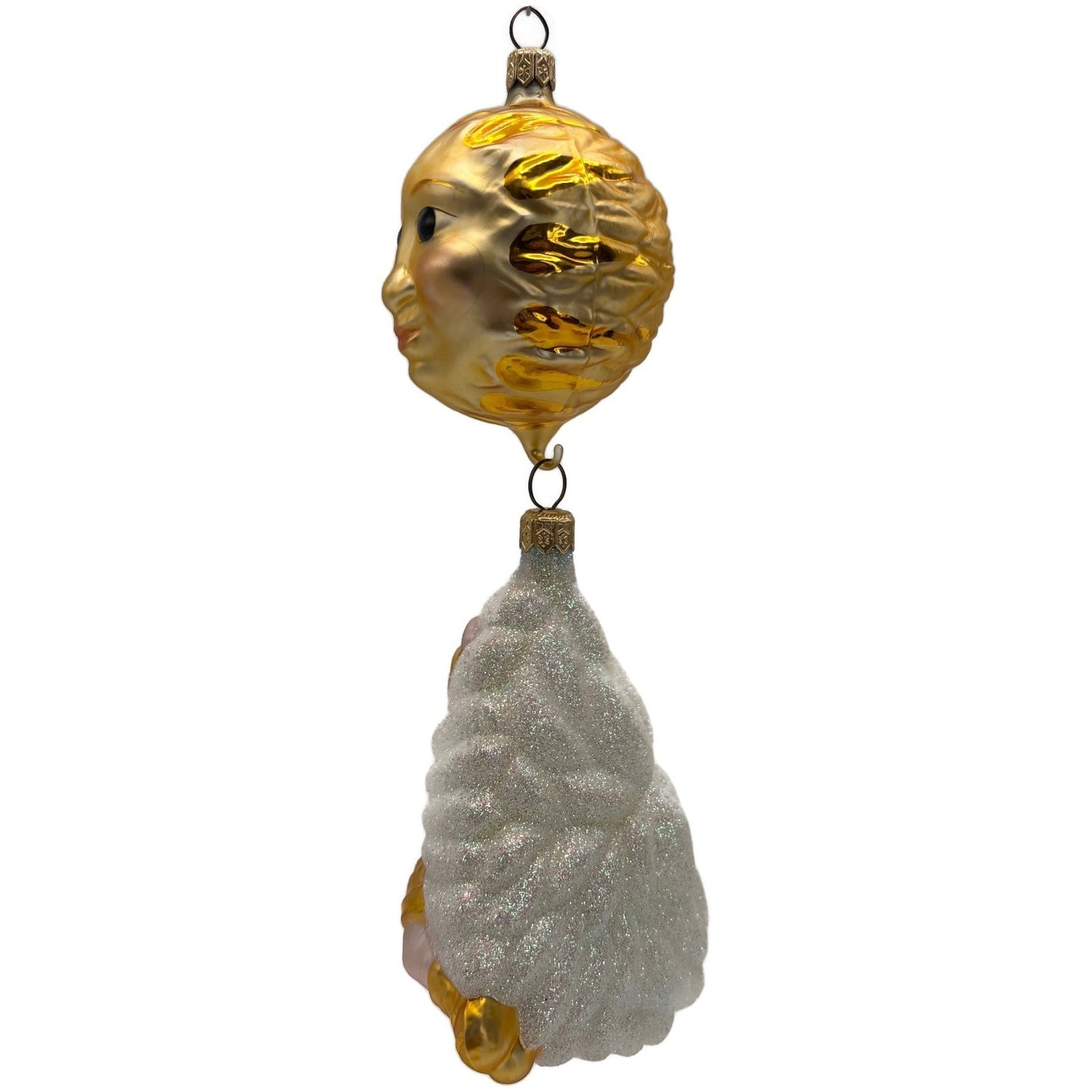 Patricia Breen Icarus Flies Gold White Sun Mythology Christmas Tree Ornament