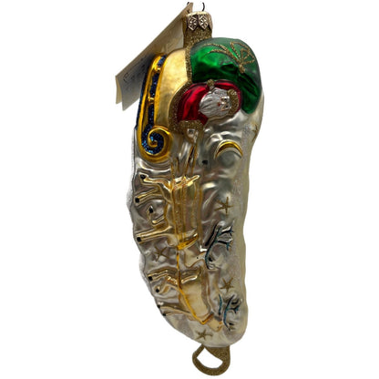 Patricia Breen Onward Through the Night Santa Reindeer Christmas Ornament NM