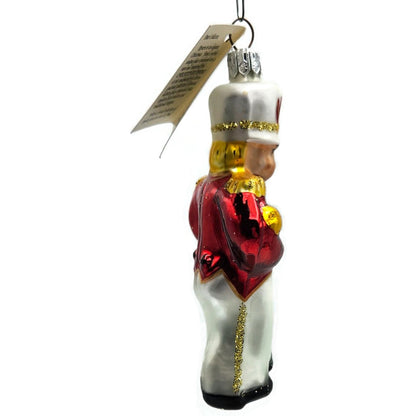 Christopher Radko Toy Soldier Red Uniform Marching Band Christmas Tree Ornament