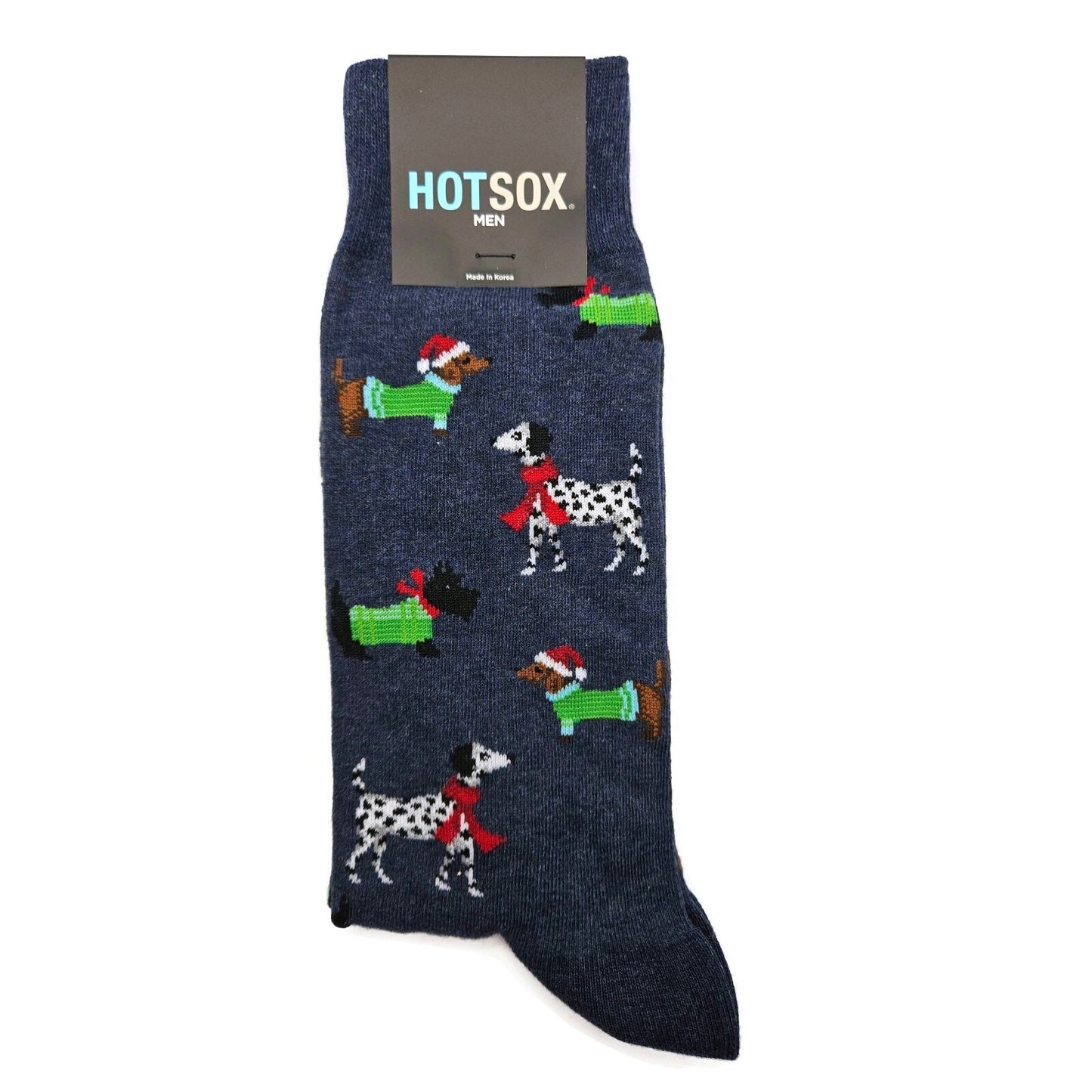Hot Sox Christmas Socks Dalmatian Scotty Dachshund Dog Pet Stocking Stuffers