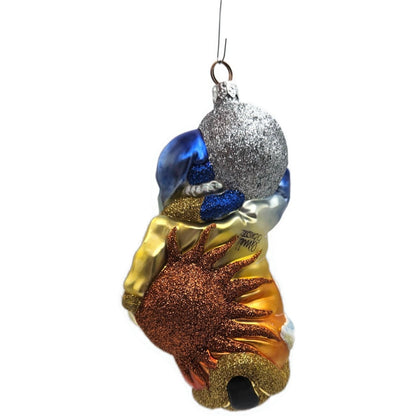 Patricia Breen Planetary Santa Claus Rainbow Sun Celestial Christmas Ornament