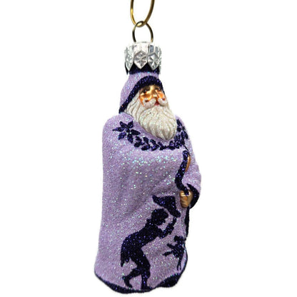Patricia Breen Mini Redoute Santa Lavender Silhouettes Christmas Ornament 2426