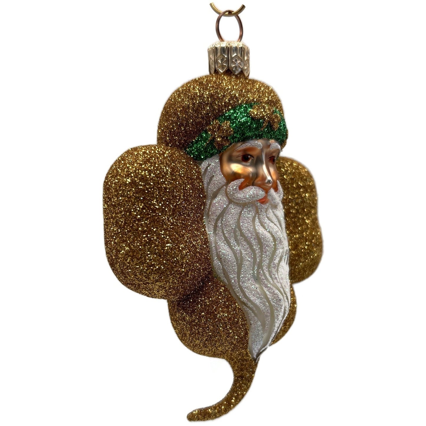 Patricia Breen Eire Santa Gold Shamrock St. Patrick's Christmas Tree Ornament