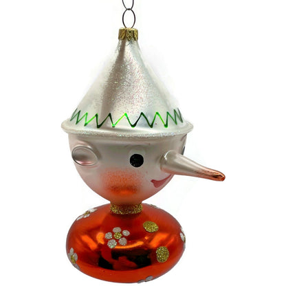 Christopher Radko Pinocchio Italian Blown Glass Christmas Tree Ornament 94-248-1