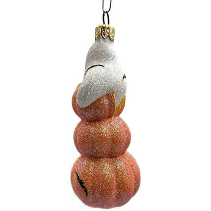 Patricia Breen Oooooohhhhhh Ghost Orange Pearl Halloween Christmas Ornament