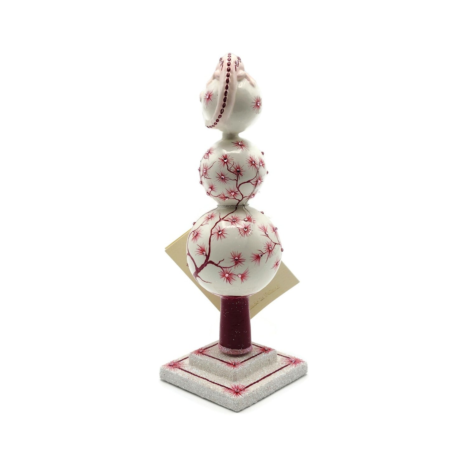 Patricia Breen Mini Chameleon Finial Bordeaux Red Spring Christmas Ornament 2878