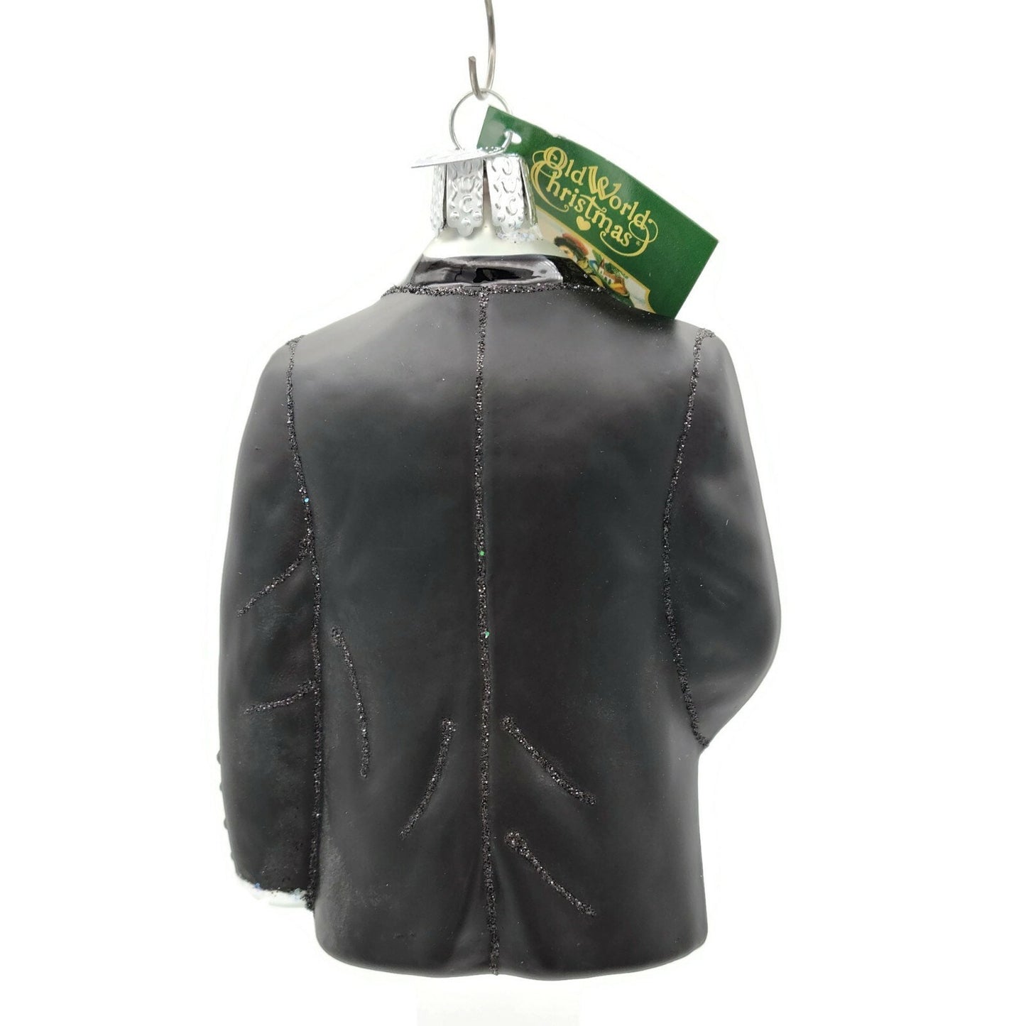 Old World Christmas Black Mens Tuxedo Glass Blown Christmas Tree Ornament OWC