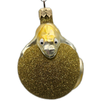 Patricia Breen Chameleon Gold Glittered Christmas Holiday Tree Ornament
