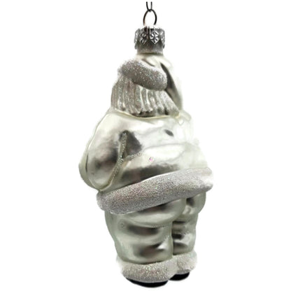 Patricia Breen Ho Ho Ho Santa Claus Pearl Glittered Dots Christmas Tree Ornament