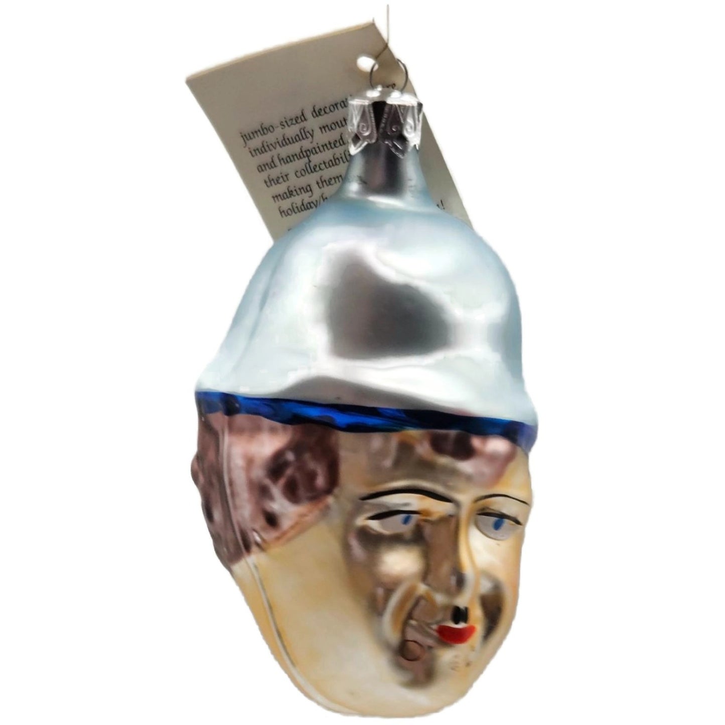 Christopher Radko Charlie Chaplin Hand Blown Glass Christmas Tree Ornament
