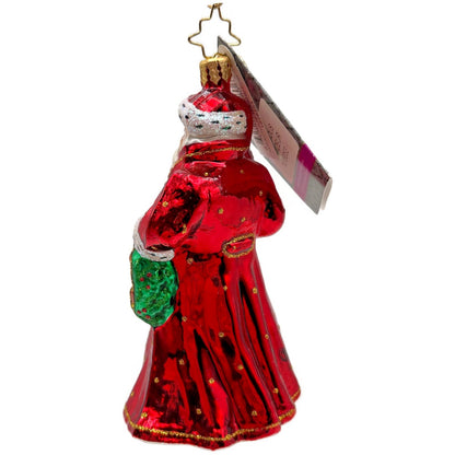 Christopher Radko Gracious Grandeur Santa Claus Glass Christmas Ornament 1016353