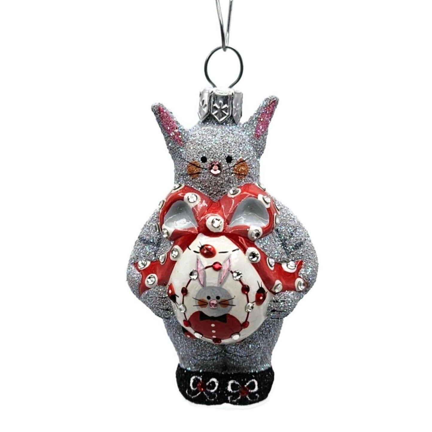 Patricia Breen Keepsake Egg Ladybug Bunny Easter Holiday Christmas Tree Ornament