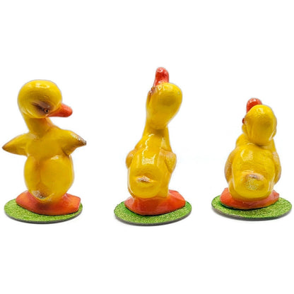 Ino Schaller Christopher Radko Three Coy Ducks Paper Mache Easter Containers