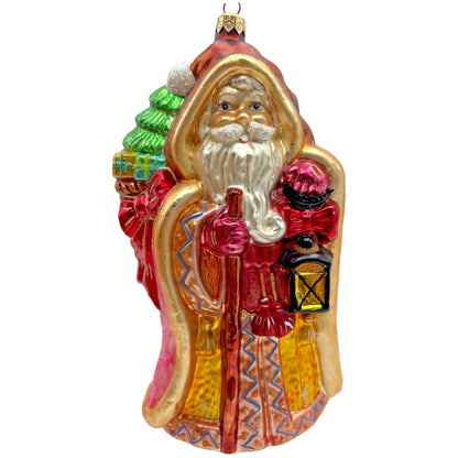 Christopher Radko Enchanted Noel Santa Christmas Tree Ornament 98-182-0 Glass