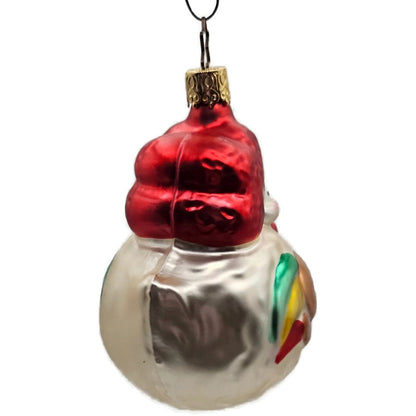 Inge Glas Proud Rooster Old World Christmas Hand Blown Glass Holiday Ornament