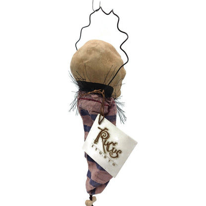 Rucus Studios Bone Head Skeleton Halloween Ornament By Scott Smith 2001 Handmade