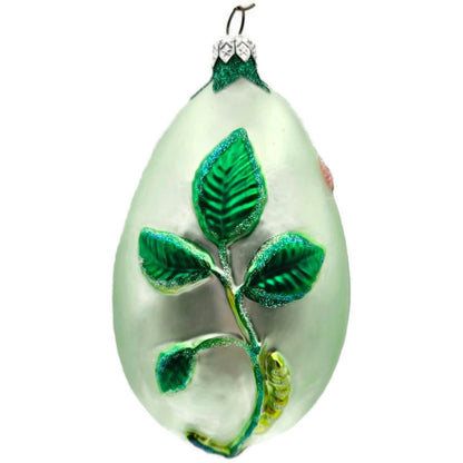 Patricia Breen Chrysalis Egg Insect Green Flowers Easter Christmas Tree Ornament