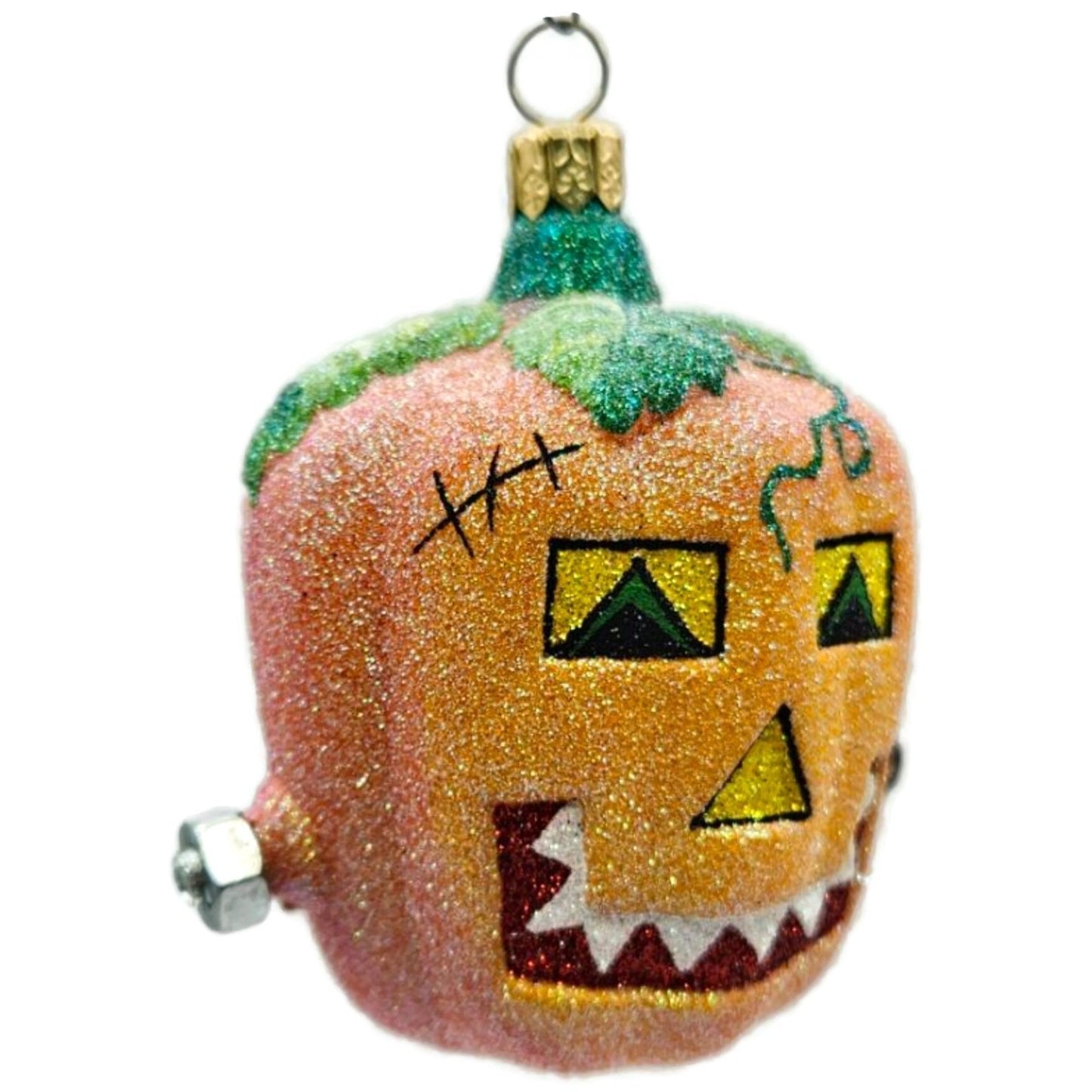 Patricia Breen Franken Pumpkin Orange Halloween Christmas Ornament Frankenstein
