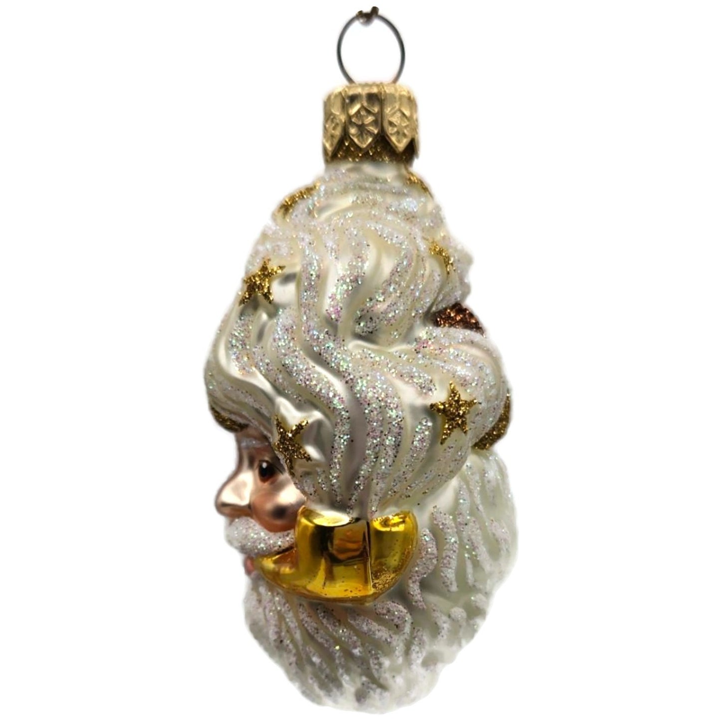 Patricia Breen Miniature Merry Olde Elf Copper Santa Stars Christmas Ornament