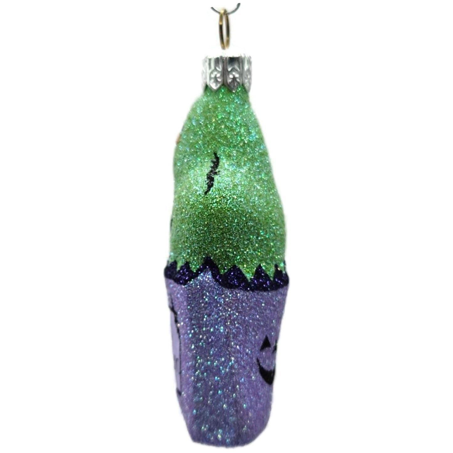 Patricia Breen Treat Seeker Violet Bag Green Ghost Lavender Halloween Ornament