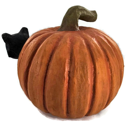 Bethany Lowe Halloween Cat Eyes Jack O Lantern Pumpkin Spooky Folk Art Rare