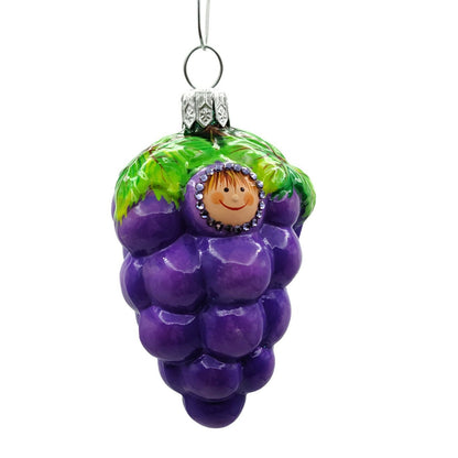 Patricia Breen Cabernet Trickster Pinot Wine Purple Grape Christmas Ornament