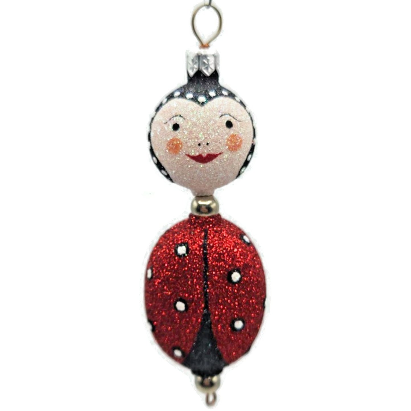 Patricia Breen Kinley Kinetics Lady Connie Bug Red Spring Christmas Ornament