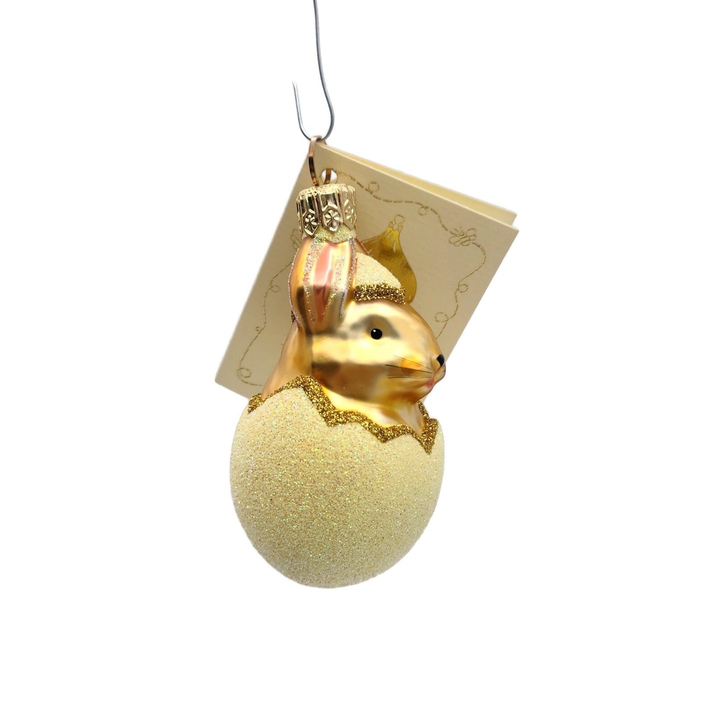 Patricia Breen Bunny Rabbit Egg Easter Gold Yellow Christmas Tree Ornament