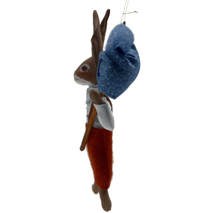 Gladys Boalt Brer Rabbit Uncle Remus Handmade Fabric Christmas Ornament Signed