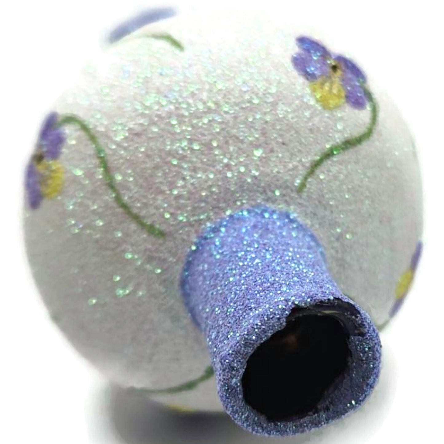 Patricia Breen Miniature Pansy Finial Purple Easter Spring Christmas Tree Topper