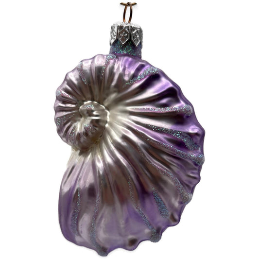 Patricia Breen A Walk On The Beach Lavender Shell Summer Christmas Tree Ornament