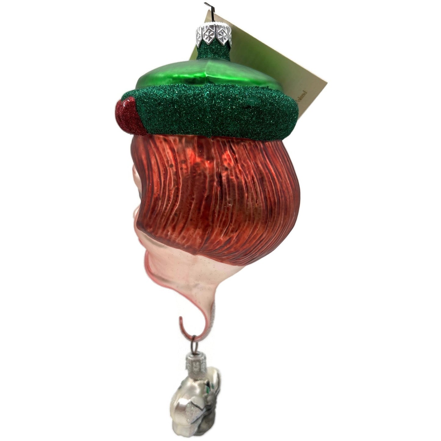 Patricia Breen I Don't Know Why She Swallowed a Fly Green Hat Christmas Ornament