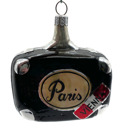 Patricia Breen Valise Black Krakow UK Travel Christmas Holiday Tree Ornament