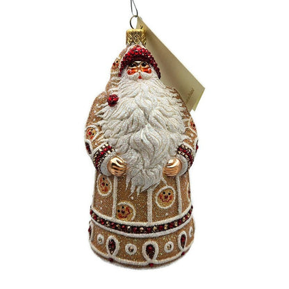 Patricia Breen Sublime Santa Gingerbread Face Christmas Holiday Tree Ornament